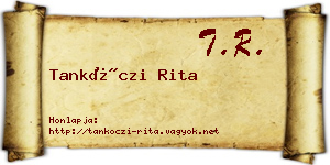 Tankóczi Rita névjegykártya